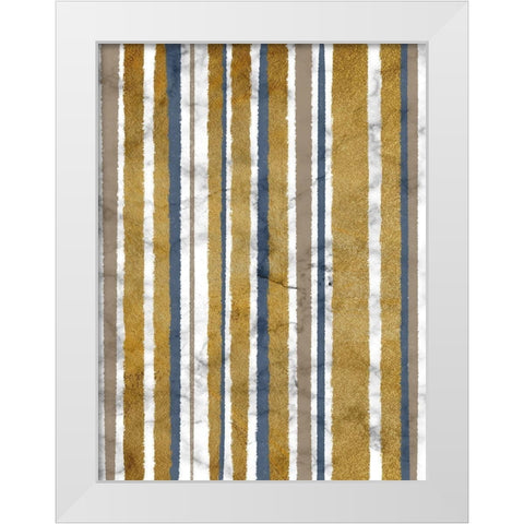 Marble Streaks White Modern Wood Framed Art Print by Prime, Marcus