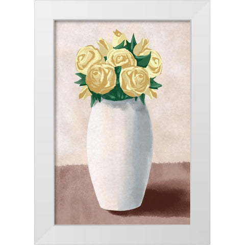 Wonderful Florals White Modern Wood Framed Art Print by Prime, Marcus