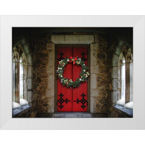 Welcoming Entry White Modern Wood Framed Art Print by Prime, Marcus