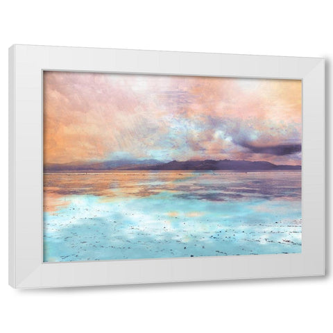 Coastal Sunset 1 White Modern Wood Framed Art Print by Prime, Marcus