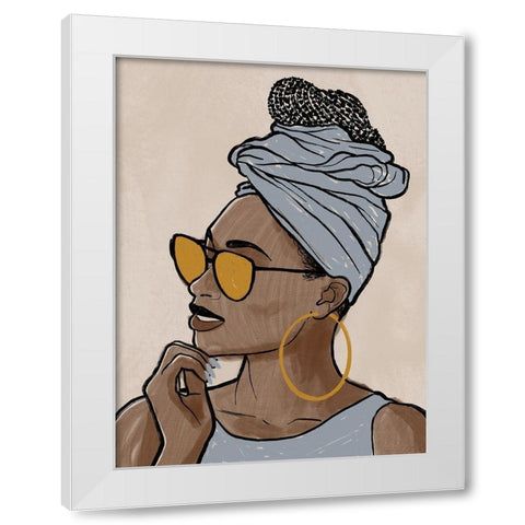 Fierce Model 2 White Modern Wood Framed Art Print by Prime, Marcus