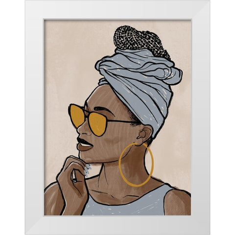 Fierce Model 2 White Modern Wood Framed Art Print by Prime, Marcus
