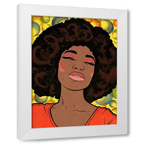 Sparkling Dancer  White Modern Wood Framed Art Print by Prime, Marcus