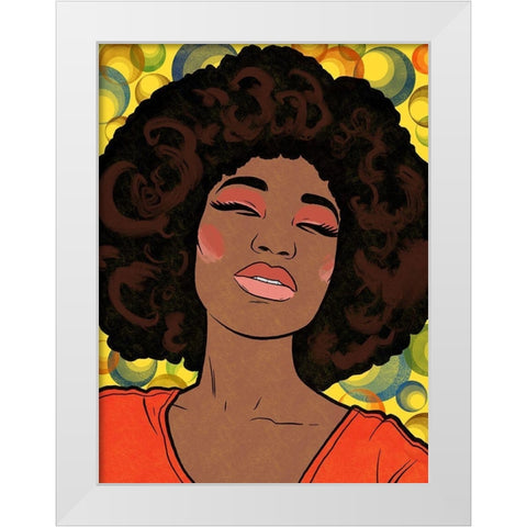 Sparkling Dancer  White Modern Wood Framed Art Print by Prime, Marcus