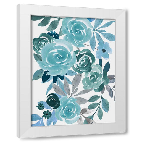 Floral Growth 1 White Modern Wood Framed Art Print by Prime, Marcus