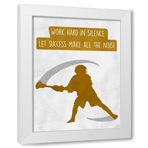 Success Noise White Modern Wood Framed Art Print by Prime, Marcus