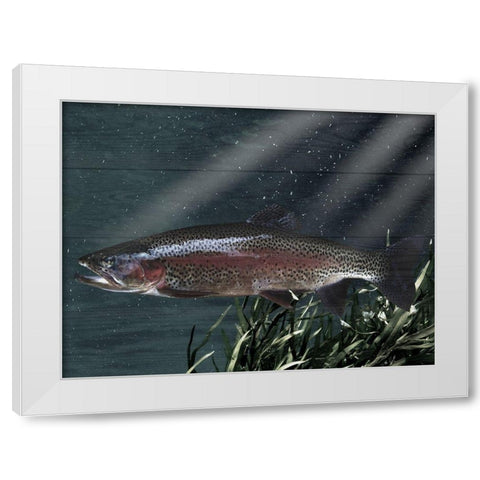 Gazing Friend White Modern Wood Framed Art Print by Prime, Marcus