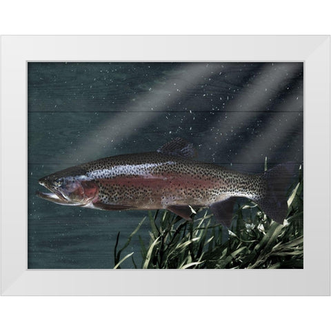 Gazing Friend White Modern Wood Framed Art Print by Prime, Marcus