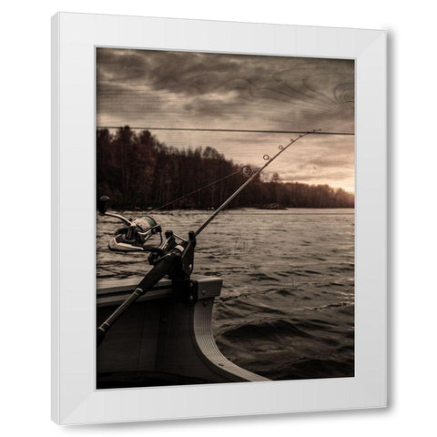 Waiting Game White Modern Wood Framed Art Print by Prime, Marcus