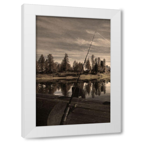 Peaceful Outing White Modern Wood Framed Art Print by Prime, Marcus