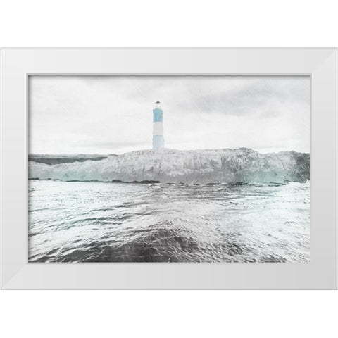 Sea Over Break White Modern Wood Framed Art Print by Prime, Marcus