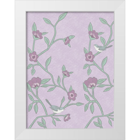 Lilac Nature 1 White Modern Wood Framed Art Print by Prime, Marcus