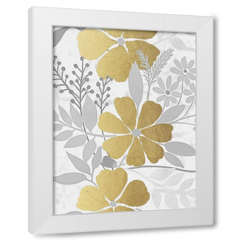 Golden Nature 1 White Modern Wood Framed Art Print by Prime, Marcus