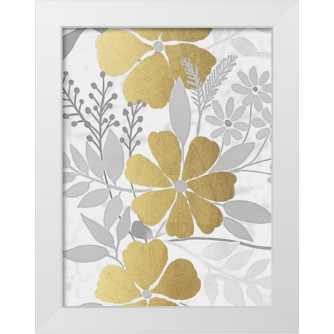 Golden Nature 1 White Modern Wood Framed Art Print by Prime, Marcus