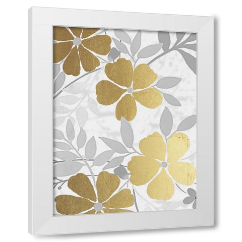 Golden Nature 3 White Modern Wood Framed Art Print by Prime, Marcus