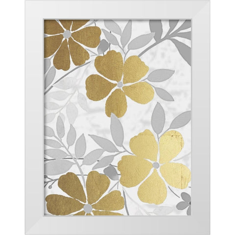 Golden Nature 3 White Modern Wood Framed Art Print by Prime, Marcus