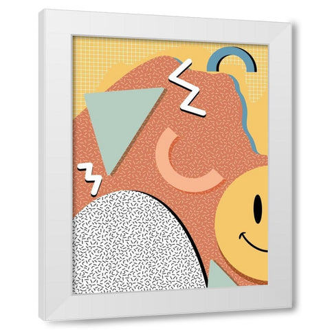 Happy Chaos V2 White Modern Wood Framed Art Print by Prime, Marcus