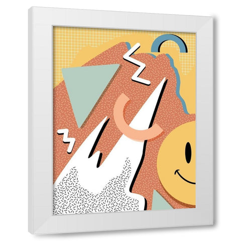 Happy Chaos White Modern Wood Framed Art Print by Prime, Marcus