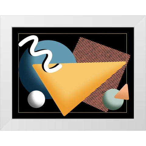 Retro System White Modern Wood Framed Art Print by Prime, Marcus