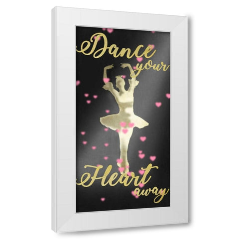 Dance Away White Modern Wood Framed Art Print by Prime, Marcus
