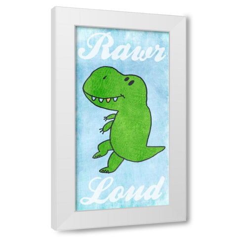 Cool And Loud White Modern Wood Framed Art Print by Prime, Marcus