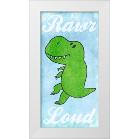 Cool And Loud White Modern Wood Framed Art Print by Prime, Marcus
