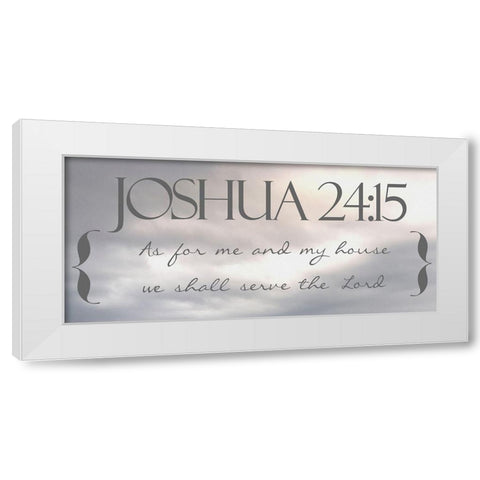 Heavenly Joshua White Modern Wood Framed Art Print by Prime, Marcus