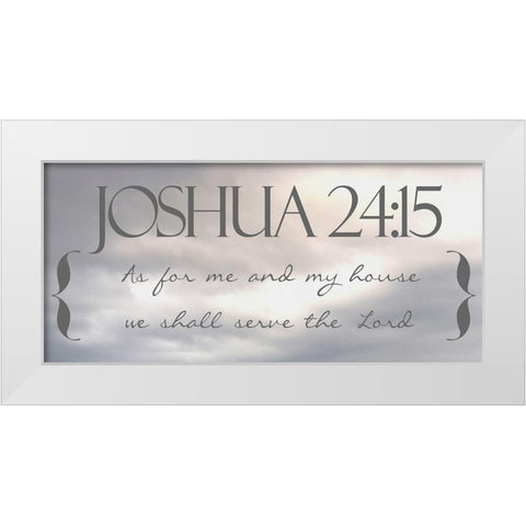 Heavenly Joshua White Modern Wood Framed Art Print by Prime, Marcus