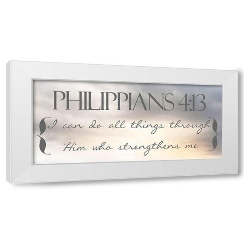 Heavenly Philippians 2 White Modern Wood Framed Art Print by Prime, Marcus