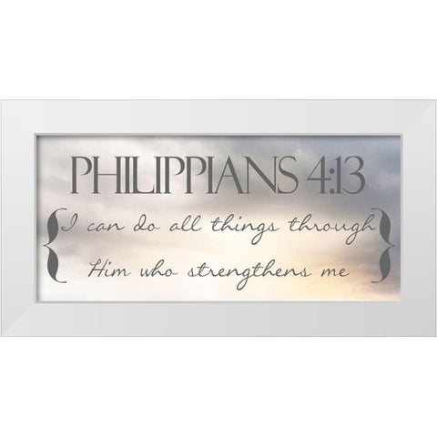 Heavenly Philippians 2 White Modern Wood Framed Art Print by Prime, Marcus