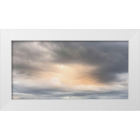 Thru The Heavens White Modern Wood Framed Art Print by Prime, Marcus