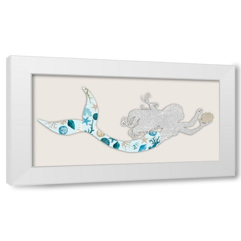 Celestial Mermaid 2 White Modern Wood Framed Art Print by Prime, Marcus