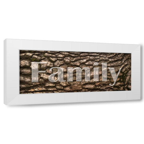 Family Bark White Modern Wood Framed Art Print by Prime, Marcus