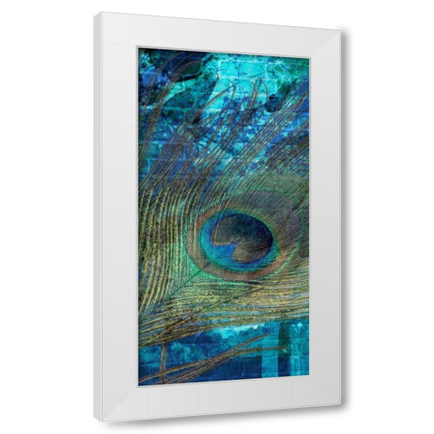 Metropolitan Peacock 2 White Modern Wood Framed Art Print by Prime, Marcus