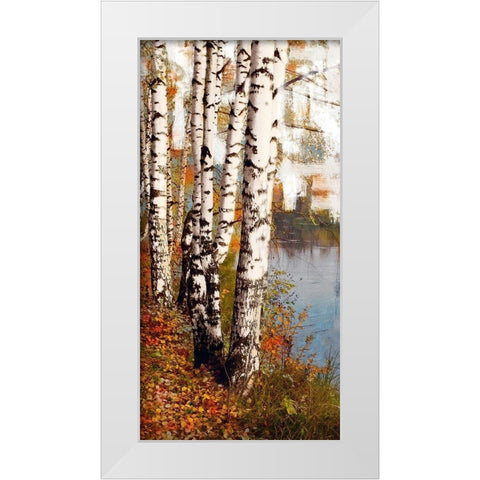 Summer Birch 1 White Modern Wood Framed Art Print by Prime, Marcus