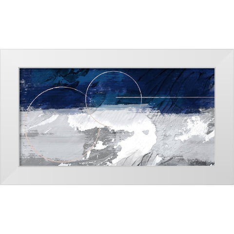 Indigo Obelisk 1 White Modern Wood Framed Art Print by Prime, Marcus