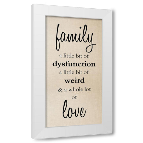Family Love 1 White Modern Wood Framed Art Print by Prime, Marcus