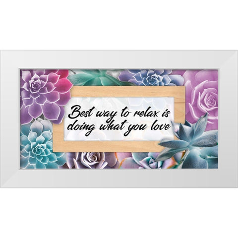 Best Love 1 White Modern Wood Framed Art Print by Prime, Marcus