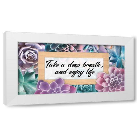 Deep Breaths 1 White Modern Wood Framed Art Print by Prime, Marcus