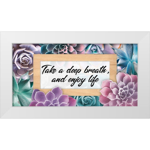 Deep Breaths 1 White Modern Wood Framed Art Print by Prime, Marcus
