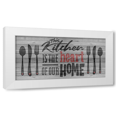 Hearts Home 1 White Modern Wood Framed Art Print by Prime, Marcus