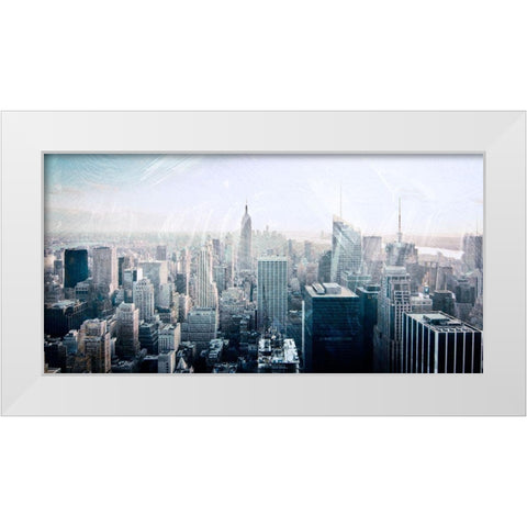 Skyline Exit 2 White Modern Wood Framed Art Print by Prime, Marcus