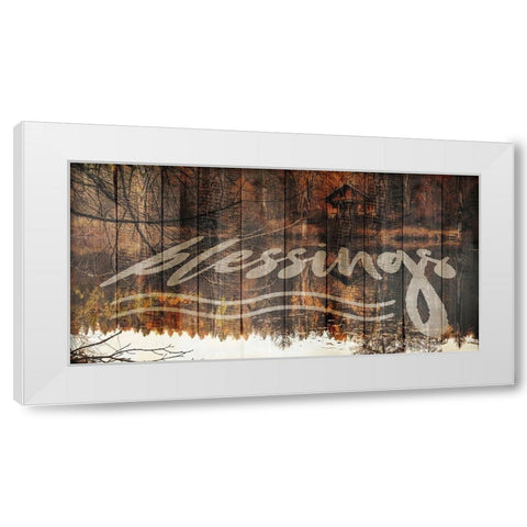 Autumn Blessings White Modern Wood Framed Art Print by Prime, Marcus