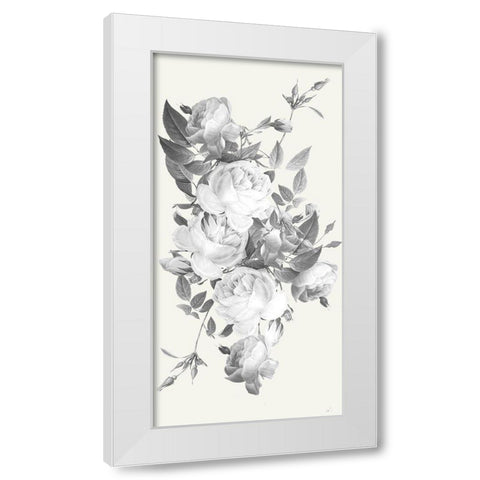 Incognito Florals White Modern Wood Framed Art Print by Prime, Marcus