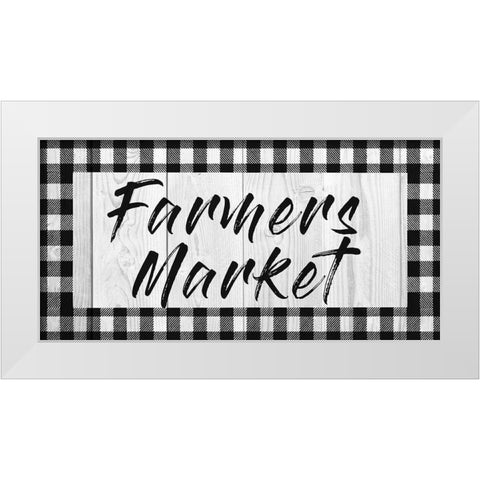 Farmers Market White Modern Wood Framed Art Print by Prime, Marcus