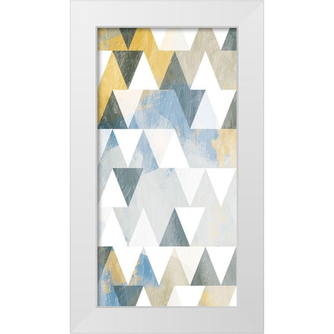 Splashing Shapes White Modern Wood Framed Art Print by Prime, Marcus