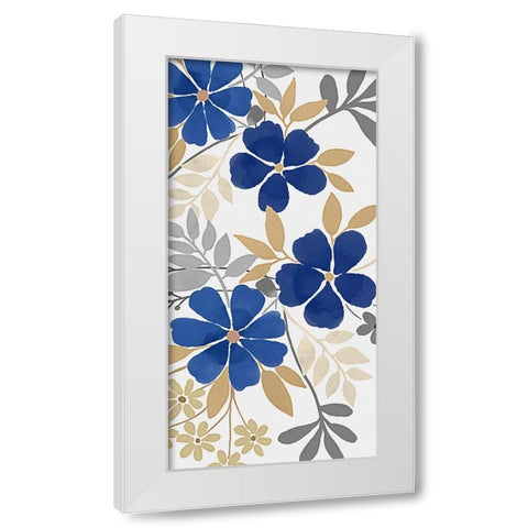 Floral Neutral Bunch 2 White Modern Wood Framed Art Print by Prime, Marcus