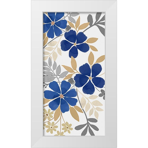 Floral Neutral Bunch 2 White Modern Wood Framed Art Print by Prime, Marcus