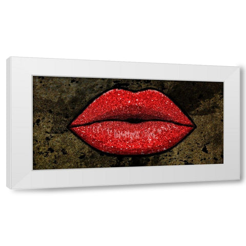 Glitter Kiss 2 White Modern Wood Framed Art Print by Prime, Marcus