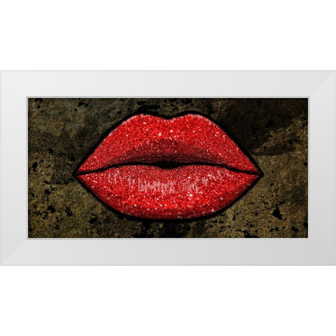 Glitter Kiss 2 White Modern Wood Framed Art Print by Prime, Marcus